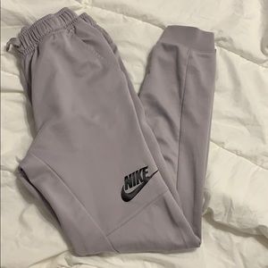 Grey Nike joggers
